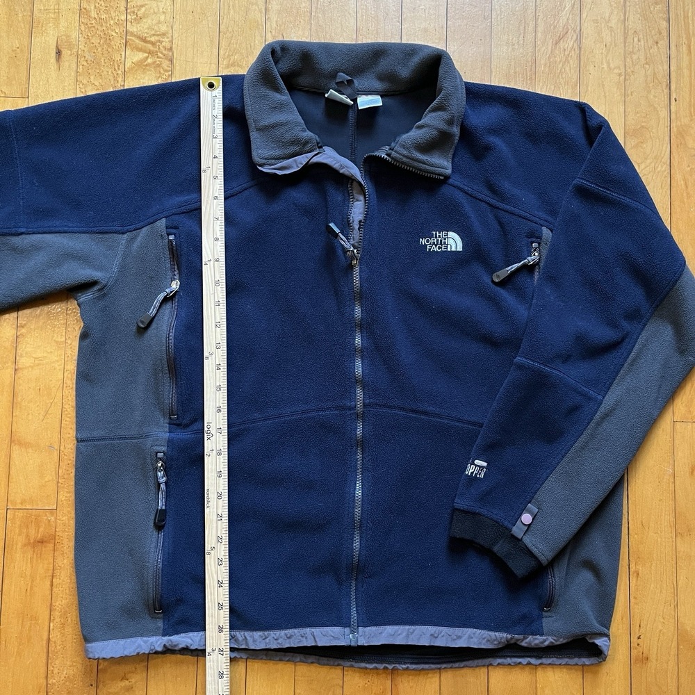 VTG The North Face GORE Windstopper Fleece Jacket Navy Blue 90s Outdoor Size XL - Picture 2 of 14